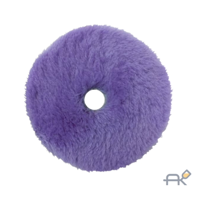 Полировальный круг SANDWOX гибридный. мех на поролоне. фиолетовый 150 мм. липучка  815.08.150.P